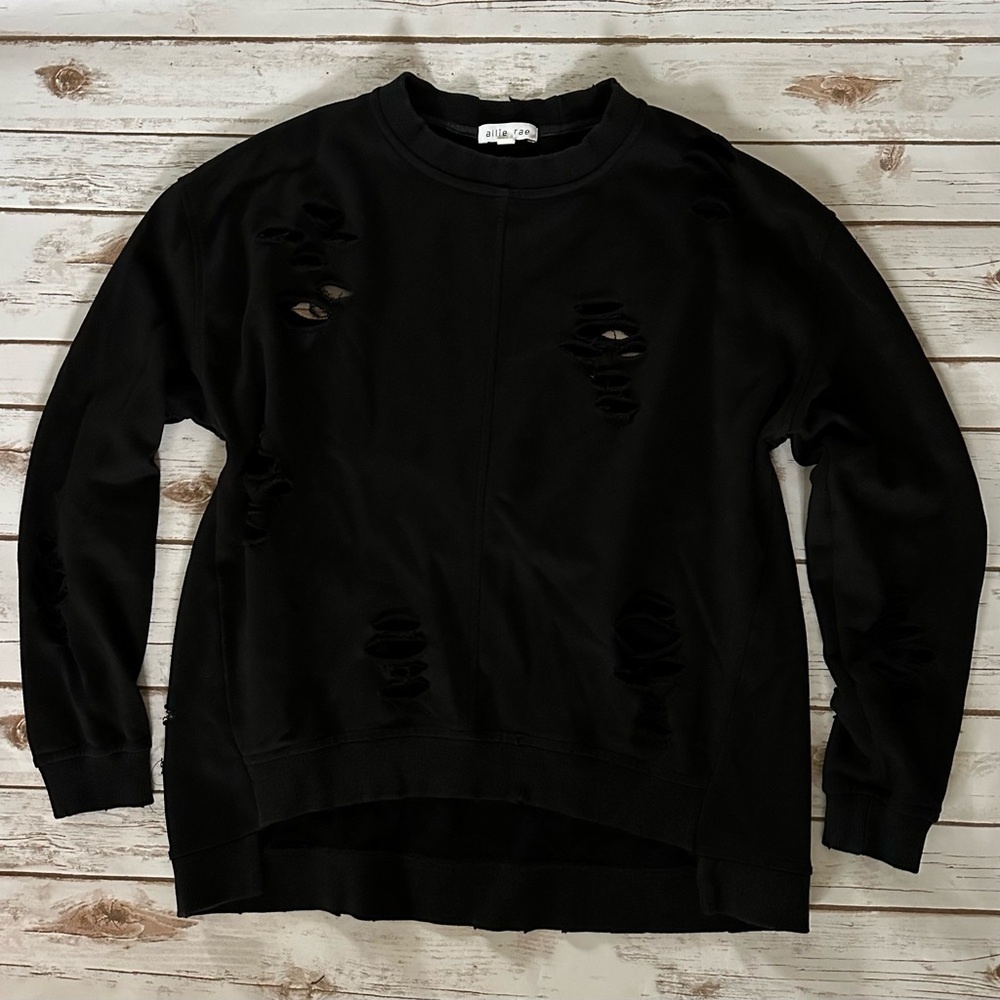 Apricot Lane • Allie Rae • Distressed Sweatshirt